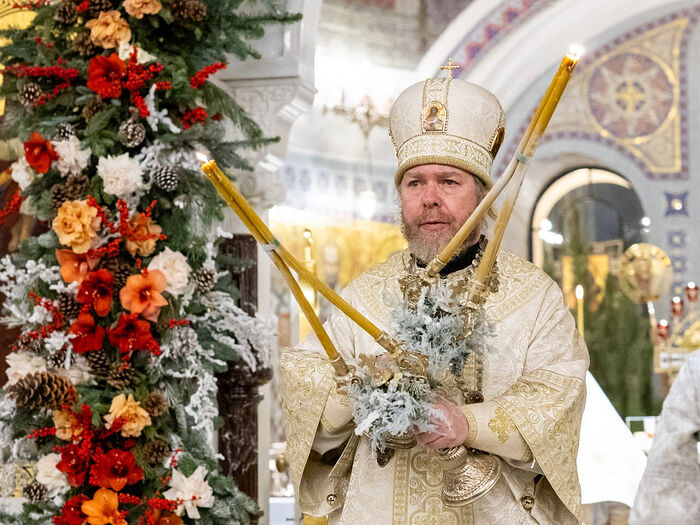 Рождественское богослужение в Херсонесе